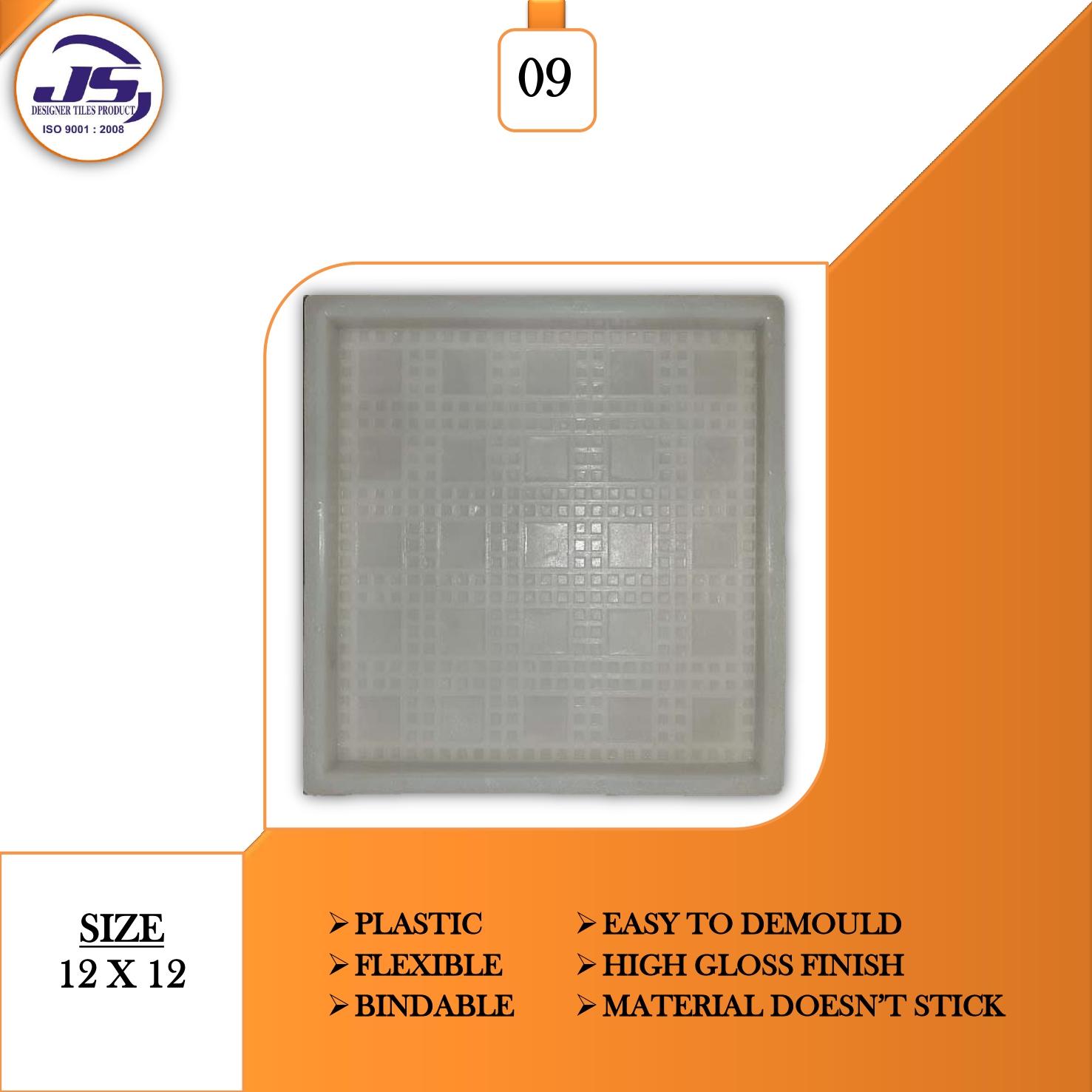 Khidki (12x12) Plastic Mould